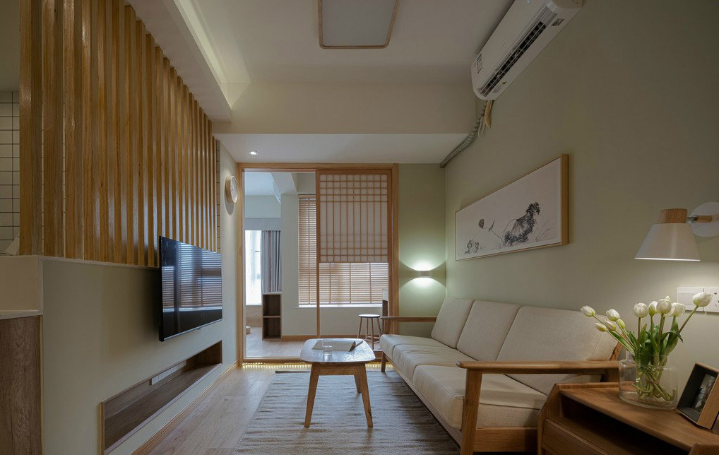 45㎡日式清雅和风一居室装修设计效果图