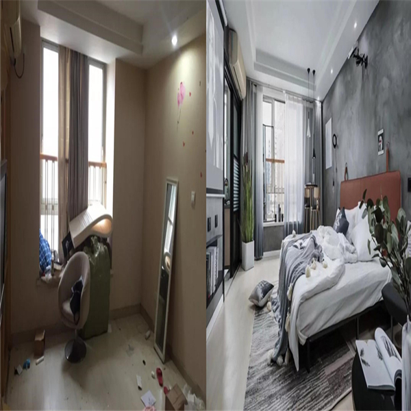 44㎡单身公寓旧房卧室翻新改造案例