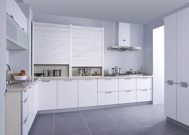 厨房翻新白色系橱柜设计参考效果图（二）