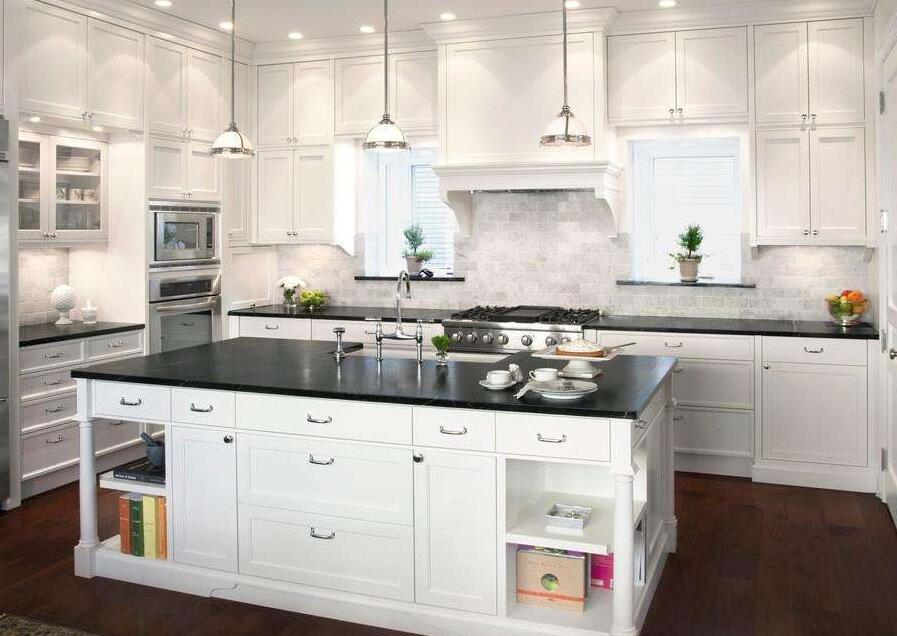 厨房翻新白色系橱柜设计参考效果图（五）