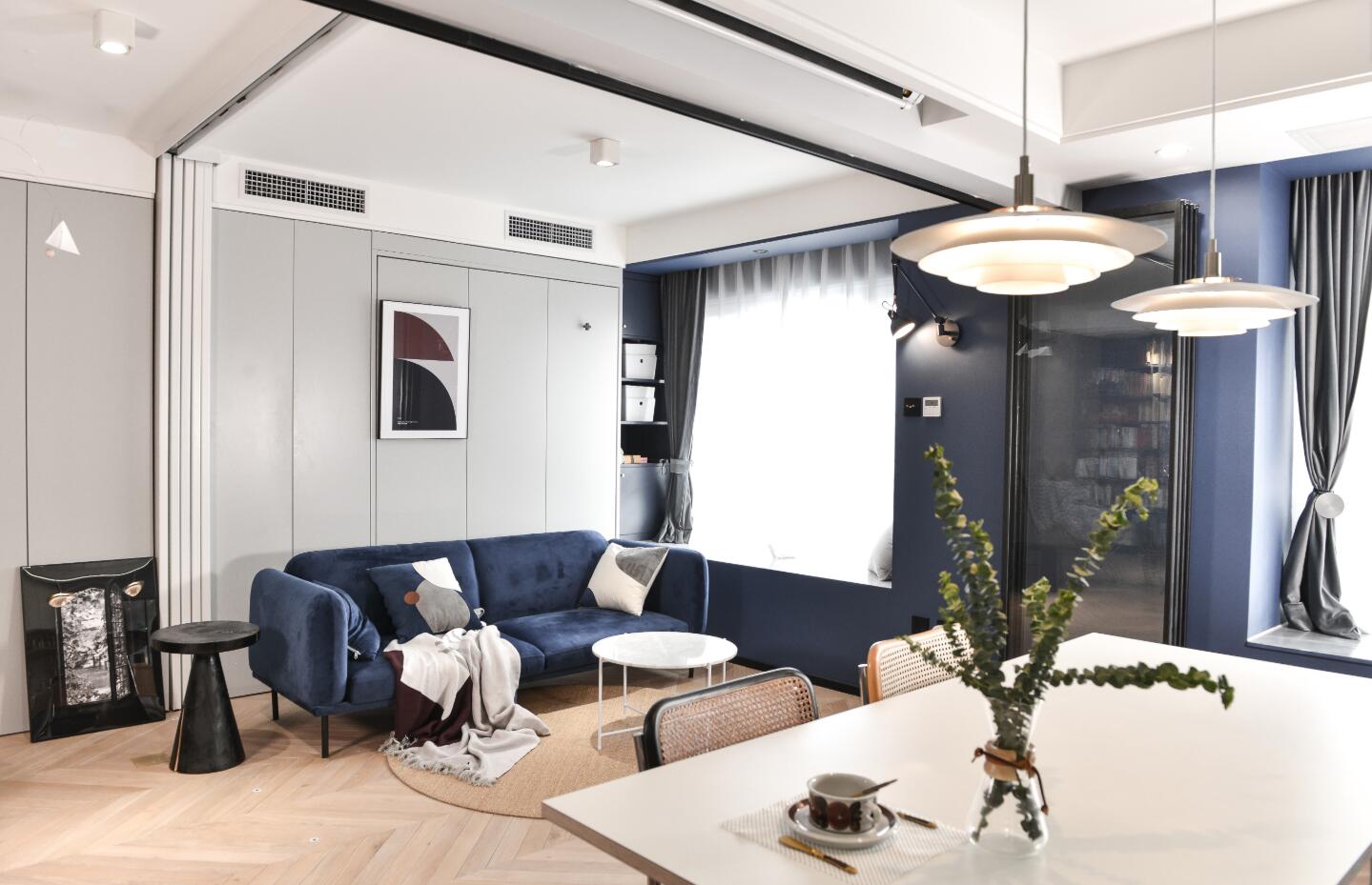 60平北欧风格一居室装修设计效果图