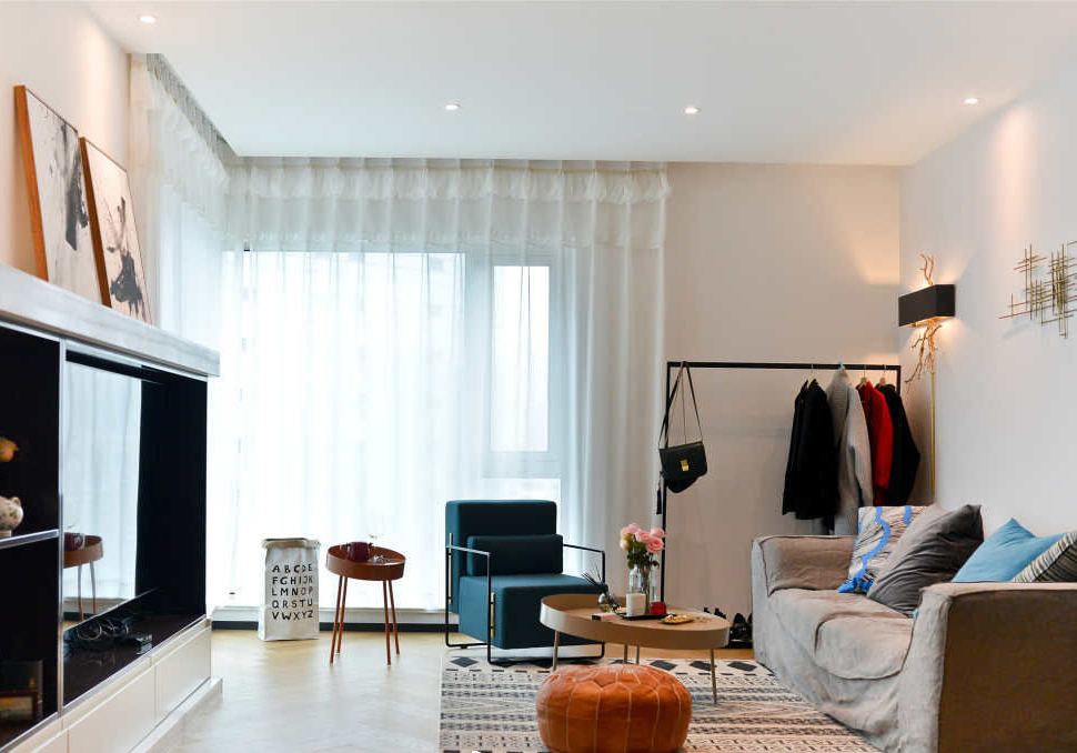 50平一居室，现代简约风格单身公寓