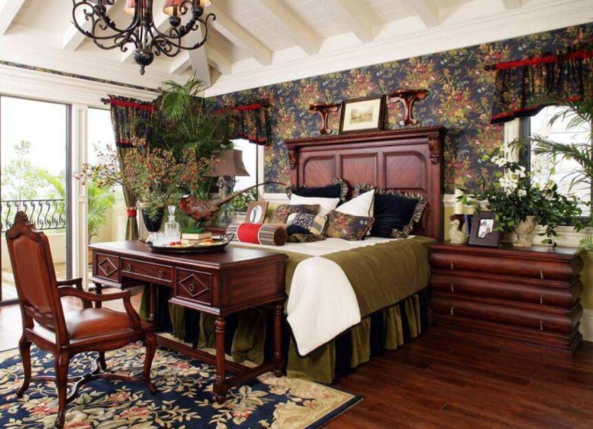 旧房翻新美式乡村风格墙面材料应用