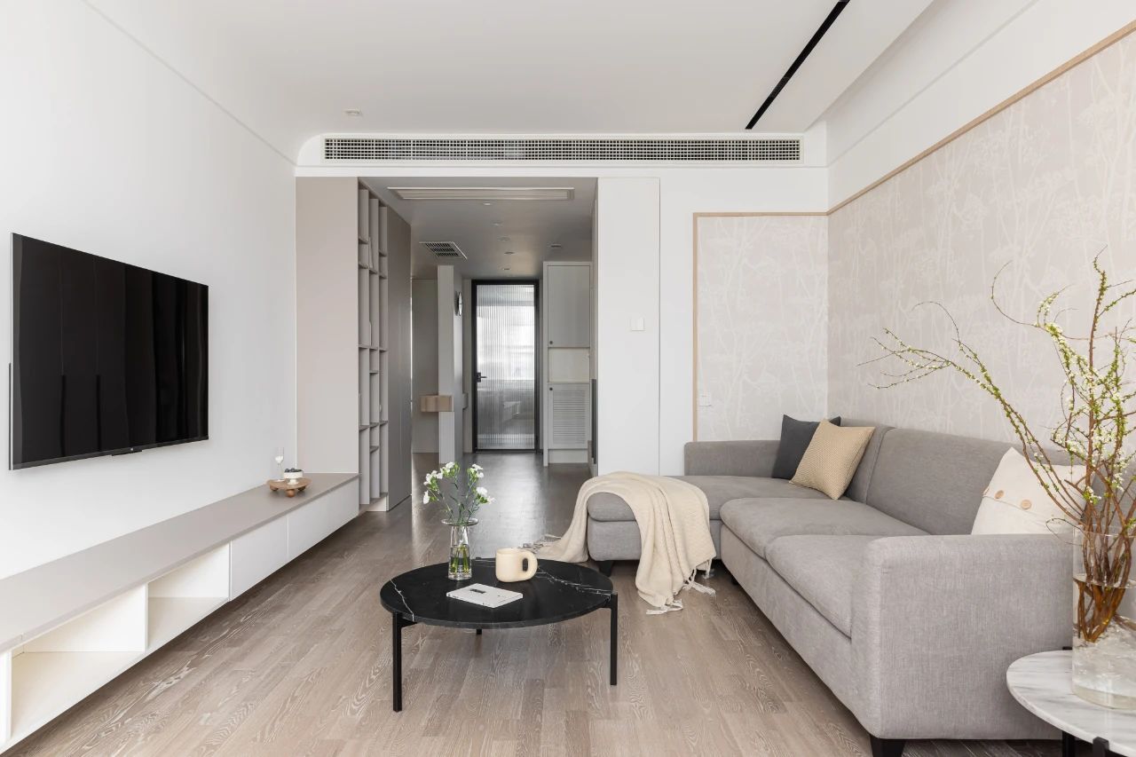 95m²原木风三居室装修设计案例图